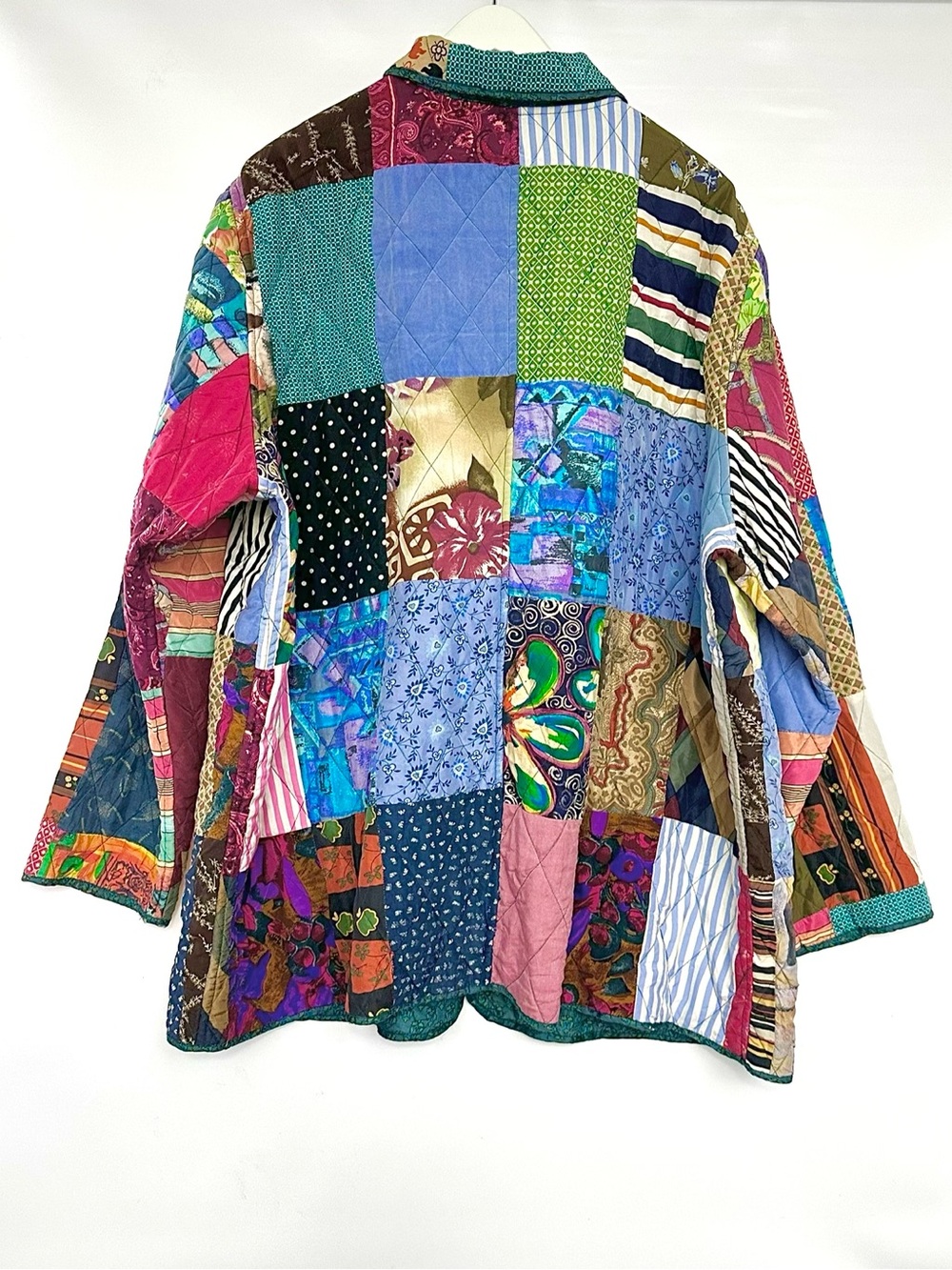 VTG Silk Patchwork Jacket - Picture 3 of 13